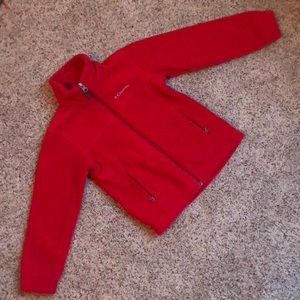 Columbia red kids fleece jacket (XXS 4/5)